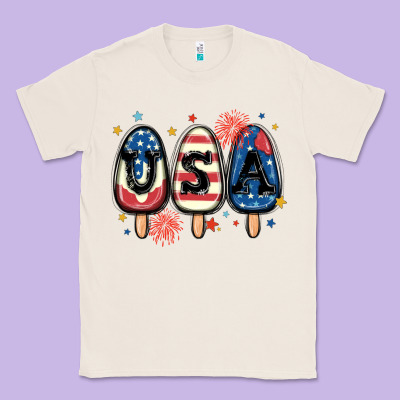 Usa Popsicles Classic Tee Designed By Maliassmallbusiness