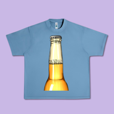 Yellow Beer Bottle Urban Heavy Tee Designed By Adodesignshop