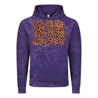 Cloud Purple leopard with pink glitter Vintage Hoodie - Artiststas