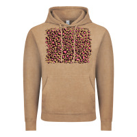 Vintage Coffee leopard with pink glitter Vintage Hoodie - Artiststas