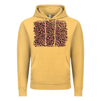 Vintage Mustard leopard with pink glitter Vintage Hoodie - Artiststas