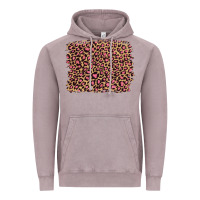 Leopard With Pink Glitter Vintage Hoodie | Teevron