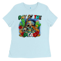 Baby Blue day of the dead Ladies Tee - CTS Tumbler Store