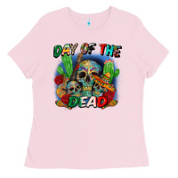 Bubblegum Pink day of the dead Ladies Tee - CTS Tumbler Store