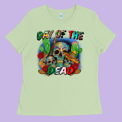 Day Of The Dead Ladies Tee Designed By Cts Tumbler Store