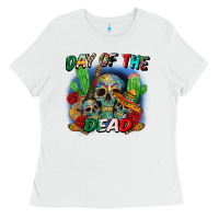 White day of the dead Ladies Tee - CTS Tumbler Store