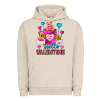 Pigment French Oak Hello Valentine Valentine's Day Coffee Mug Urban Hoodie - FaDigitalArtStudio