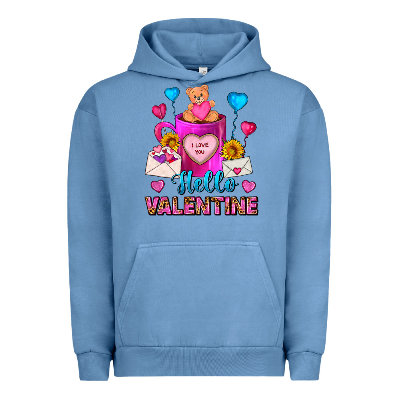 Hello Valentine Valentine's Day Coffee Mug Urban Hoodie by FaDigitalArtStudio | Teevron