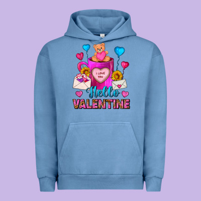 Hello Valentine Valentine's Day Coffee Mug Urban Hoodie Designed By Fadigitalartstudio