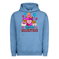 Pigment Pebble Blue Hello Valentine Valentine's Day Coffee Mug Urban Hoodie - FaDigitalArtStudio