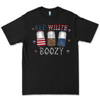 Black red white boozy Premium Tee - CowhideDigitalArt