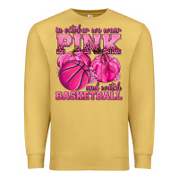 Antique Gold In October We Wear Pink and Watch Basketball Premium Sweatshirt - texasbilliewilder