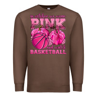 In October We Wear Pink And Watch Basketball Premium Sweatshirt | Teevron