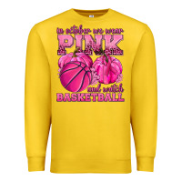 Lemon In October We Wear Pink and Watch Basketball Premium Sweatshirt - texasbilliewilder