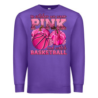 Purple In October We Wear Pink and Watch Basketball Premium Sweatshirt - texasbilliewilder