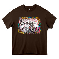 Chocolate Brown boss lady Heavy Core Tee - SublimationCraftShop