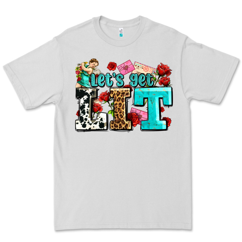 Valentines Day Lets Get Lit Premium Tee by AdoDesignShop | Teevron