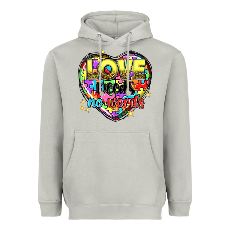 Love Needs No Words Heavyweight Hoodie by NancyCooperArtShop | Teevron