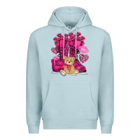 Blue Mist Army boots Valentine's Day Premium Hoodie - HowdyJamesFarm