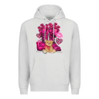 Dove Grey Army boots Valentine's Day Premium Hoodie - HowdyJamesFarm