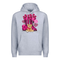 Heather Grey Army boots Valentine's Day Premium Hoodie - HowdyJamesFarm