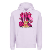 Lilac Army boots Valentine's Day Premium Hoodie - HowdyJamesFarm
