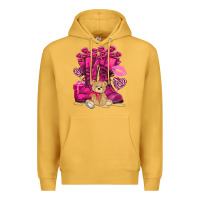 Mustard Army boots Valentine's Day Premium Hoodie - HowdyJamesFarm