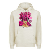 Oatmeal Heather Army boots Valentine's Day Premium Hoodie - HowdyJamesFarm