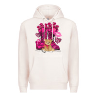 Pale Pink Army boots Valentine's Day Premium Hoodie - HowdyJamesFarm