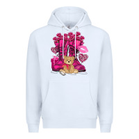 White Army boots Valentine's Day Premium Hoodie - HowdyJamesFarm