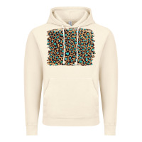 Vintage Artic leopard with turquoise glitter Vintage Hoodie - Artiststas