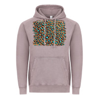 Vintage Zinc leopard with turquoise glitter Vintage Hoodie - Artiststas