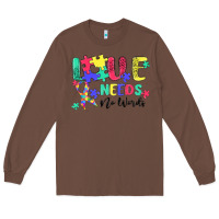 Chestnut love needs no words autism Long Sleeve Tee - MaliasSmallBusiness