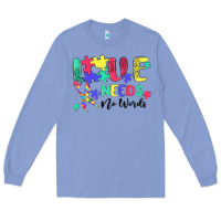Colony Blue love needs no words autism Long Sleeve Tee - MaliasSmallBusiness