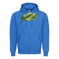 True Royal Golden Pothos Leaf Zipper Hoodie - LillyAllenDesigns
