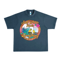 Midnight Navy salt water heals everything Urban Heavy Tee - Jasminsmagicworld