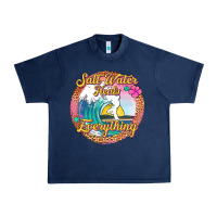 Navy salt water heals everything Urban Heavy Tee - Jasminsmagicworld