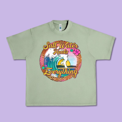 Salt Water Heals Everything Urban Heavy Tee Designed By Jasminsmagicworld