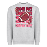 Heather Grey game day football Heavyweight Sweatshirt - MaliasSmallBusiness