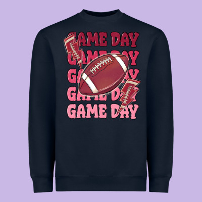Game Day Football Heavyweight Sweatshirt Designed By Maliassmallbusiness
