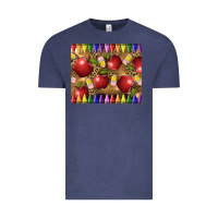 Vintage Denim Teacher Crayons And Apples Vintage Tee - LillyAllenDesigns