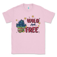 Bubblegum Pink wild and free Classic Tee - MaliasSmallBusiness