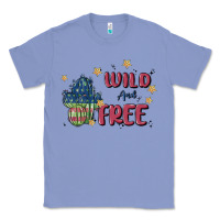 Colony Blue wild and free Classic Tee - MaliasSmallBusiness