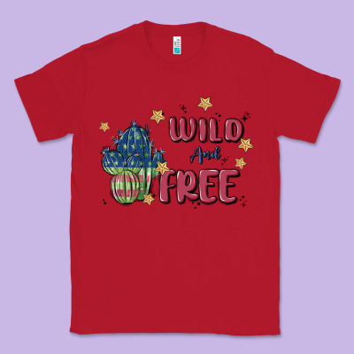 Wild And Free Classic Tee Designed By Maliassmallbusiness