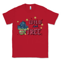 Red wild and free Classic Tee - MaliasSmallBusiness