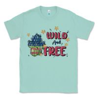 Seafoam wild and free Classic Tee - MaliasSmallBusiness