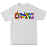 Dove Grey lgbtq heart and hope Premium Tee - HRA Design Shop