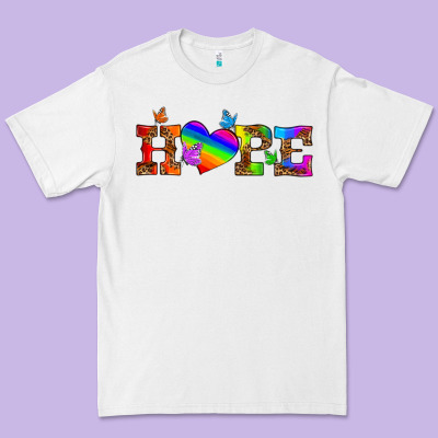 Lgbtq Heart And Hope Premium Tee Designed By Hra Design Shop