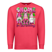 Cardinal gnome for the holidays Premium Sweatshirt - texasbilliewilder