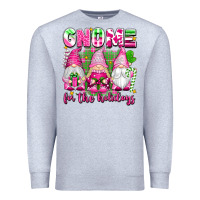 Heather Grey gnome for the holidays Premium Sweatshirt - texasbilliewilder